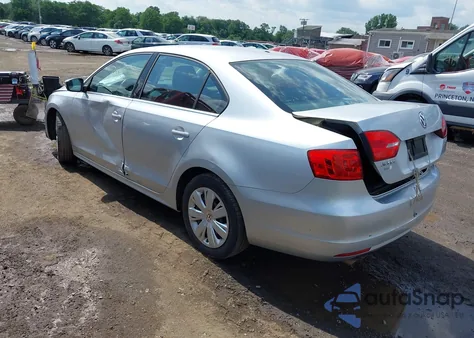 2013 Volkswagen Jetta 2.5L Se из США, поврежденный, VIN 3VWDP7AJ6DM374285